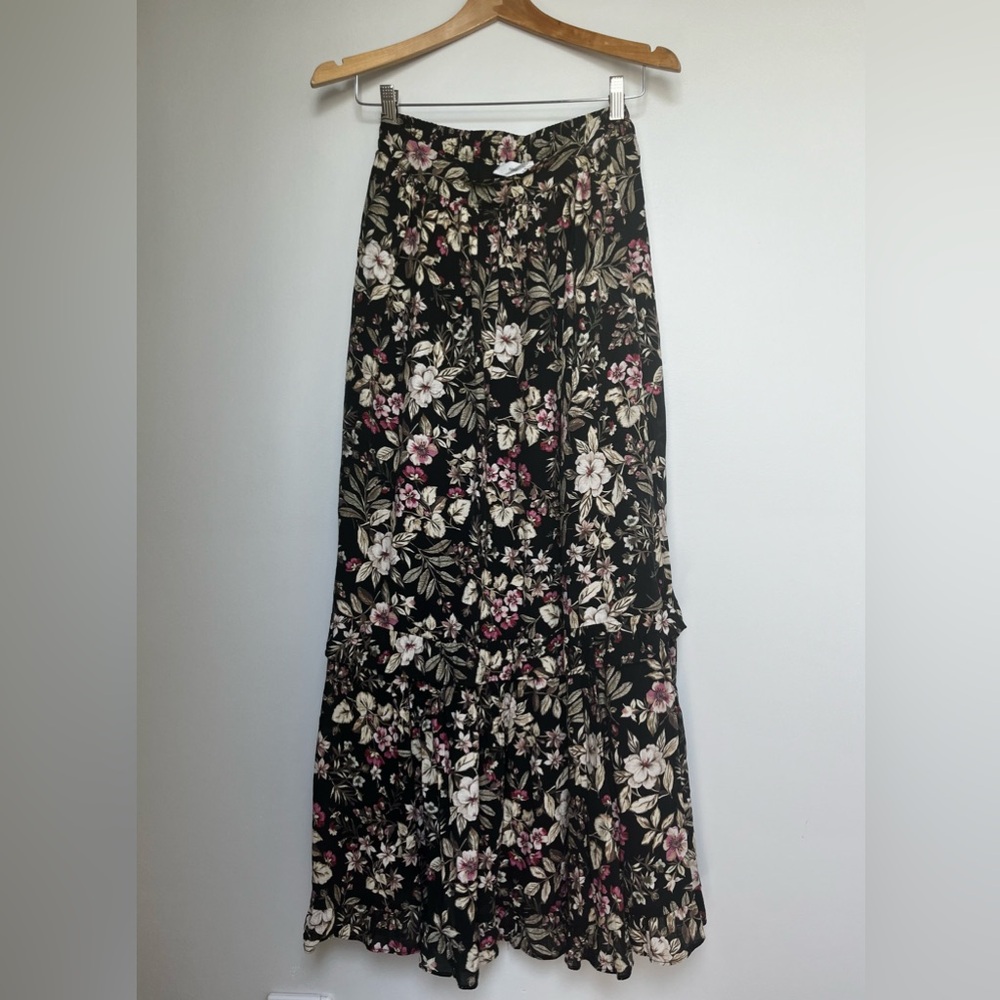 Mango Floral A-line Maxi Skirt - Small